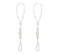 ZEPFJHE Lot de 2 jolies chaînes de cheville en perles pour pieds nus et sandales - Bijoux décoratifs pour femmes et filles - Pour enfants et garçons, taille unique, Comme décrit