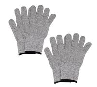 ZEPFJHE Lot de 2 paires de gants de protection anti-coupures respirants et résistants aux coupures