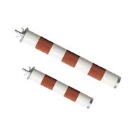 ZEPFJHE Lot de 2 perchoirs à oiseaux en céramique pour escalader et se reposer, durable, accessoire de cage pour animaux de compagnie, perchoirs de meulage