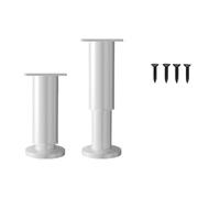 ZEPFJHE Lot de 2 pieds de meubles réglables en hauteur avec coussinet absorbant les chocs antidérapants pour lit, chaises et tables