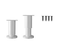 ZEPFJHE Lot de 2 pieds de meubles réglables en hauteur avec coussinet absorbant les chocs antidérapants pour lit, chaises et tables
