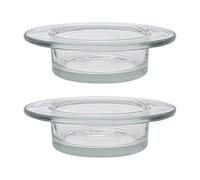 ZEPFJHE Lot de 2 plateaux chauffants en verre de rechange pour huiles essentielles, diffuseur d'aromathérapie, bol chauffant pour aromathérapie, plateau pour chauffe-eau