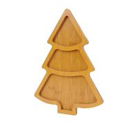 ZEPFJHE Lot de 2 plateaux de service décoratifs en bois pour sapin de Noël
