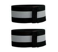ZEPFJHE Lot de 2 sangles réfléchissantes pour les jambes - Taille réglable - Pour activités de plein air - En nylon