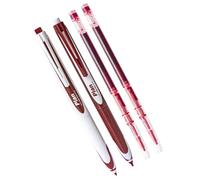 ZEPFJHE Lot de 2 stylos à encre gel rétractables à séchage rapide avec 2 recharges pour journal, écriture, prise de notes, fournitures de bureau ergonomiques