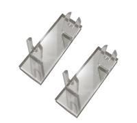 ZEPFJHE Lot de 2 supports d'éventail en acrylique transparent avec design robuste et stable - Organisateurs élégants pour objets de collection - Solution de rangement contemporaine