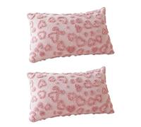 ZEPFJHE Lot de 2 taies d'oreiller en coton doux décorées en forme de cœur, idéales pour s'asseoir, organiser une chambre confortable