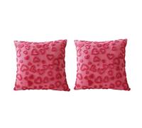 ZEPFJHE Lot de 2 taies d'oreiller en coton doux décorées en forme de cœur, idéales pour s'asseoir, organiser une chambre confortable