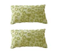 ZEPFJHE Lot de 2 taies d'oreiller en coton doux décorées en forme de cœur, idéales pour s'asseoir, organiser une chambre confortable