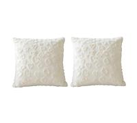 ZEPFJHE Lot de 2 taies d'oreiller en coton doux décorées en forme de cœur, idéales pour s'asseoir, organiser une chambre confortable