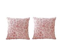 ZEPFJHE Lot de 2 taies d'oreiller en coton doux décorées en forme de cœur, idéales pour s'asseoir, organiser une chambre confortable
