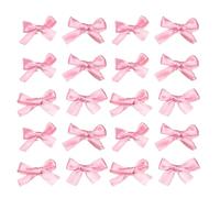 ZEPFJHE Lot de 20 barrettes à cheveux colorées avec nœud en ruban pour filles