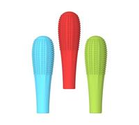 ZEPFJHE Lot de 3 décorations de crayons à mâcher pour crayons sensoriels en silicone avec des besoins spéciaux de moteur buccal pour adultes et enfants, couleurs mixtes, taille unique