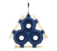 ZEPFJHE Lot de 3 housses en silicone pour balle de golf avec tees compacts et clip de transport Plusieurs couleurs pour entraînement de golf Durabilité essentielle