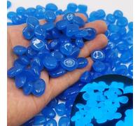 ZEPFJHE Lot de 300 galets phosphorescents pour décoration d'aquarium - Cristaux naturels - Paysage de roche - Décoration pour maison, jardin, bureau, hôtel