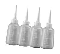ZEPFJHE Lot de 4 flacons de lavage portables avec buse pour une distribution précise de la colle et de l'huile