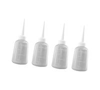 ZEPFJHE Lot de 4 flacons de lavage portables avec buse pour une distribution précise de la colle et de l'huile