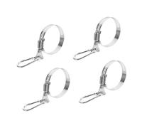 ZEPFJHE Lot de 4 supports de fixation réglables pour mât de drapeau - Résistant à la corrosion - Convient pour un positionnement stable de la maison ou de l'extérieur