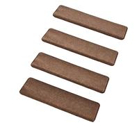 ZEPFJHE Lot de 4 tapis d'escalier antibruit avec dos adhésif pour des opérations silencieuses dans les appartements Longueur 76 cm