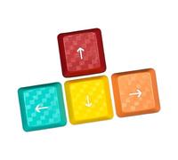 ZEPFJHE Lot de 4 touches de jeu WASD flèches antidérapantes translucides pour touches G813 G913 G913TKL