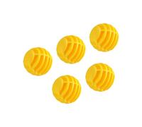 ZEPFJHE Lot de 5 balles d'entraînement de golf en caoutchouc synthétique pour intérieur et extérieur à rayures creuses pour entraînement de swing intérieur et extérieur
