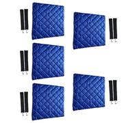 ZEPFJHE Lot de 5 sacs thermiques pour transport alimentaire en polyester argenté - Accessoire pour livreur et vendeur, C, Taille unique