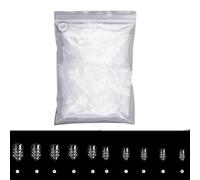 ZEPFJHE Lot de 500 faux ongles creux à presser en résine pour femme et fille