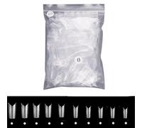 ZEPFJHE Lot de 500 faux ongles creux à presser en résine pour femme et fille