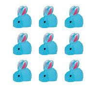ZEPFJHE Lot de 500 lapins miniatures en résine - Figurines de lapins lumineux - Accessoires de paysage, maisons de poupées, ornements - Fournitures d'artisanat