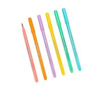 ZEPFJHE Lot de 6 marqueurs fluorescents avec pinceau doux pour études bibliques et fournitures scolaires