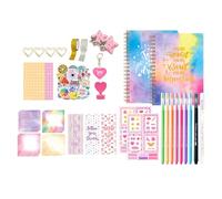 ZEPFJHE Lot de carnets de scrapbooking pour filles de 5 à 12 ans - Comprend des fournitures de scrapbooking et d'artisanat, cadeau d'anniversaire pour filles