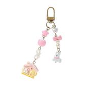 ZEPFJHE Lovely Pet En Forme De Compagnie Clés Forme Téléphonie Résine Lanyard STRAPE CLÉ SACIÉ
