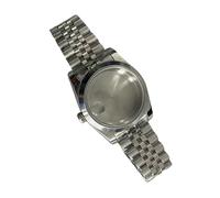 ZEPFJHE Lunette de montre en acier inoxydable et bracelet en métal pour homme - Pour réparation et accessoires pour amateurs de mods, Five Baht Watch Stra, B