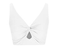 ZEPFJHE Maillot de bain court en nylon extensible - Couleur unie - Pour différents plaisirs de l'eau du corps - Nœud torsadé