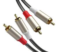 ZEPFJHE Mâle Plaqué Or À De Connecteur Tire Câble D'extension La Ligne pour Les Systèmes Son Divertissement Domicile Résistant La