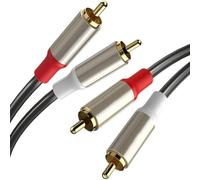 ZEPFJHE Mâle Plaqué Or À De Connecteur Tire Câble D'extension La Ligne pour Les Systèmes Son Divertissement Domicile Résistant La