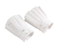 ZEPFJHE Manches, Pull, décoratif, Poignet plissé, Orgue plissé, Universel, Manchettes en Dentelle, Automne Hiver