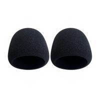 ZEPFJHE Manchon en Mousse pour Home Studio Housse de Pare-Brise Noire pour Podcast, réduction du Vent, Voix, Cours de Parole, Utilisation en Classe, Housse de Pare-Brise en Mousse pour Microphone,