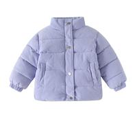 ZEPFJHE Manteau d'hiver léger et facile à fermeture éclair à manches longues pour garçons et filles, manteau chaud rembourré en polyester pour l'école, manteau d'hiver pour enfants, garçons et filles