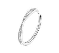 ZEPFJHE Minimalistes Bague en alliage pour femme Style décontracté Tenue élégante Accessoire pour diverses occasions spéciales Bandes Moebius