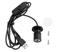 ZEPFJHE Modèle de lumière LED de scène Miniature avec Bride Ronde à Deux | Connexion USB-a et bouton-poussoir en ligne, éclairage local défini pour les affichages de modèles et les projets