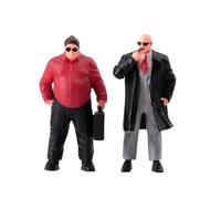 ZEPFJHE Modèles de Figurines à l ' échelle 1/64, Ensemble de Personnages de Gangsters pour décoration de Bureau, d ' étagère, scènes d ' Affichage et mises en Page de modèles