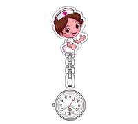 ZEPFJHE Montre de poche en alliage léger avec fonction de fixation facile à clipser pour médecins et infirmières dans un environnement clinique Montre d'infirmière précise, Pretty Nurse 2
