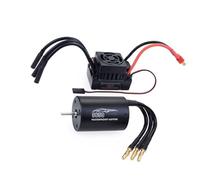 ZEPFJHE Moteur sans balais 3650 et ESC étanche 60A pour Voitures 1/10 avec Dissipation Thermique ESC étanche pour Tout-Terrain