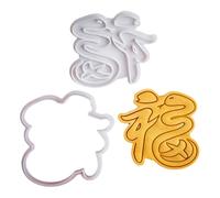 ZEPFJHE Moule à biscuits porte-bonheur serpent Nouvel An Outil de décoration de gâteau Équipement de cuisson