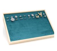 ZEPFJHE Organisateurs de bijoux en bois - Compartiments - Accessoires de bijoux pour pendentifs - Solution de rangement empilable - Solution d'affichage pour un usage quotidien - Colliers et