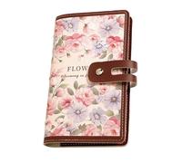 ZEPFJHE Organisateurs de Cartes avec 20 emplacements individuels, matériaux en PVC Robustes, Solution de Stockage de Documents Portable pour Femmes Professionnelles, de Rangement de Documents