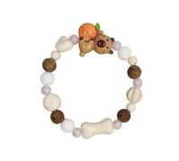 ZEPFJHE Ours en céramique ludique avec collection esthétique unique, bijoux quotidiens pour tenues décontractées et couples, perles en céramique décontractées, taille unique, Comme décrit
