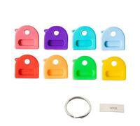 ZEPFJHE Pack De 8 Accessoires De Plafonds Clés Multicolores Pour Une Organisation Sans Effort Avec Des Formes Assorties Protégeurs Flexibles Protecteurs Flexibles