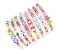 ZEPFJHE Pack De 8 Bracelets Réglables Rainbow